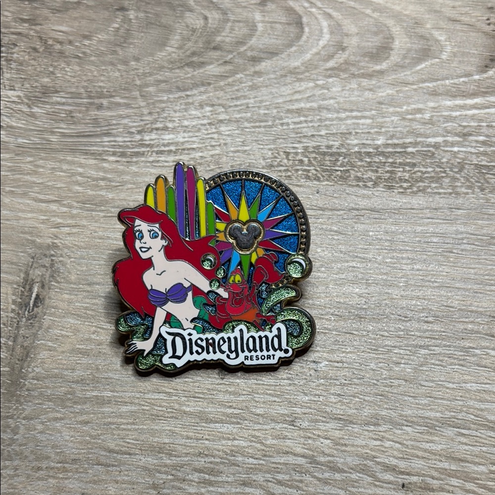Disney Ariel Brooch with Red and Blue Accents